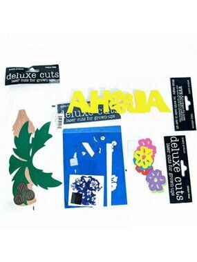 Aloha Hawaii Vacation Scrapbook Deluxe Cuts - Tropical Laser Cut Paper Pieces